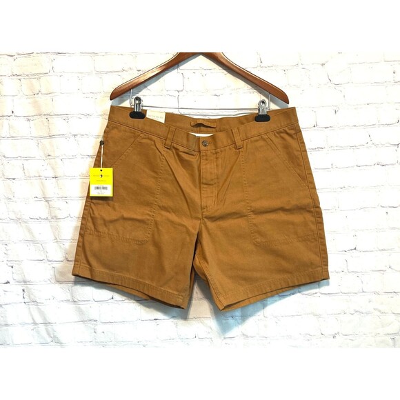 Duck Head Mens Shorts 38 Camp Brown Chino 7" Inseam Casual Everyday Bermuda NWT - Picture 1 of 10